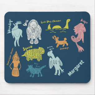 Tapis De Souris Guide de cryptozoologie des cryptes de dessin anim