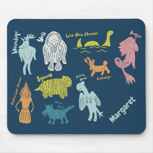 Tapis De Souris Guide de cryptozoologie des cryptes de dessin anim (Devant)
