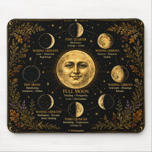 Tapis De Souris Guide de magie des phases lunaires