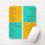 Tapis De Souris Guide de référence pour l'orthographe anglaise che (Avec souris)