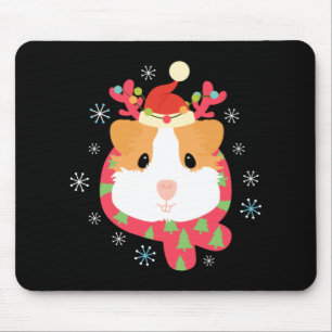 Tapis De Souris Guinée Cochon renne de Noël