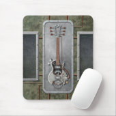 Tapis De Souris Guitare de Steampunk (Avec souris)