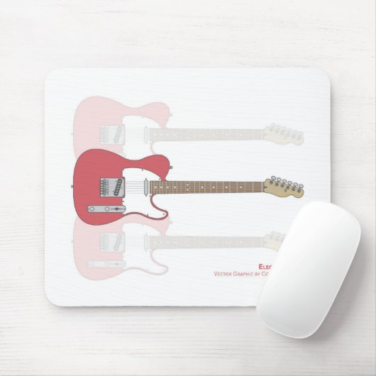 Tapis De Souris Guitare électrique (Avec souris)