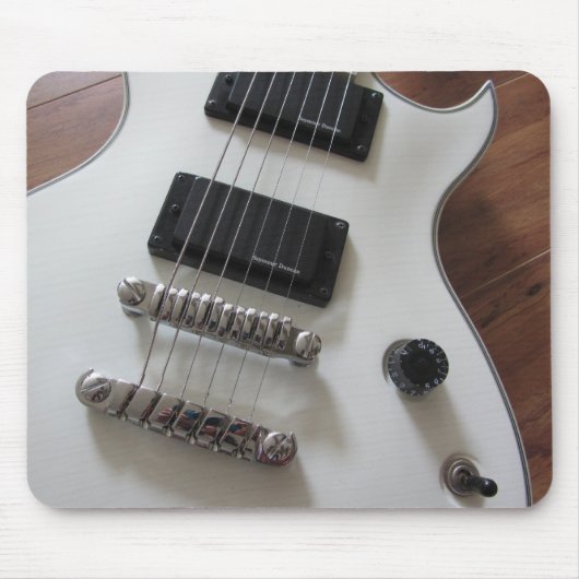 Tapis De Souris Guitare électrique - Blanche (Devant)