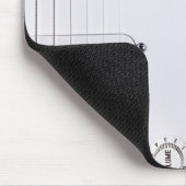 Tapis De Souris Guitare électrique blanche 2 (Coin)