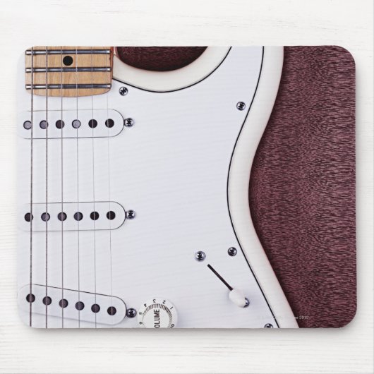 Tapis De Souris Guitare électrique blanche 2 (Devant)