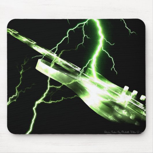 Tapis De Souris GUITARE ÉLECTRIQUE vert (Devant)