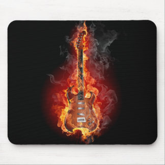 Tapis De Souris Guitare flamboyante de roche