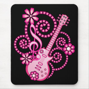 Tapis De Souris Guitare Girlie