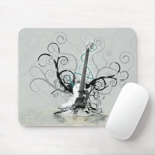 Tapis De Souris Guitare Mousepad (Avec souris)