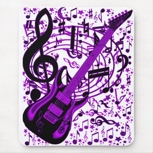 Tapis De Souris Guitare violette_ (Devant)
