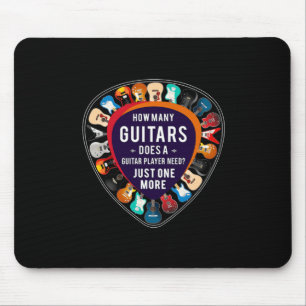 Tapis De Souris Guitariste Combien de guitares Anniversaire