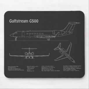 Tapis De Souris Gulfstream G500 - Plan directeur de l'avion PD