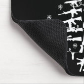 Tapis De Souris Guns Christmas Tree Xmas For Men Military (Coin)