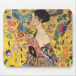 Tapis De Souris Gustav Klimt - Dame avec ventilateur<br><div class="desc">Dame avec ventilateur - Gustav Klimt,  Huile sur toile,  1917-1918</div>