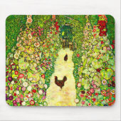 Tapis De Souris Gustav Klimt Garden with Chickens (Devant)