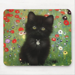 Tapis De Souris Gustav Klimt Kitten