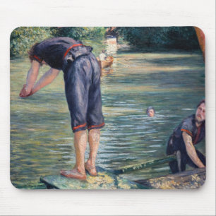 Tapis De Souris Gustave Caillebotte - Baigneurs, bord de l'Yerres