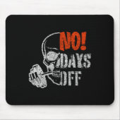 Tapis De Souris Gym Day Skull Weightlifting Gym Motivation And Fit (Devant)