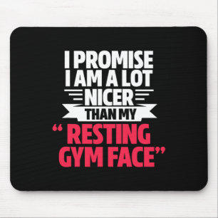 Tapis De Souris Gym Entraînement Bodybuilding Amusant Mon Repos Vi