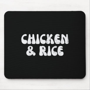 Tapis De Souris Gym Poulet Et Riz Drôle Entraînement Diet Fitness 