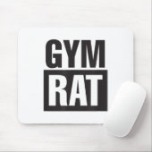 Tapis De Souris Gym Rat - Workout - Hustle - Fitness - Motivation  (Avec souris)