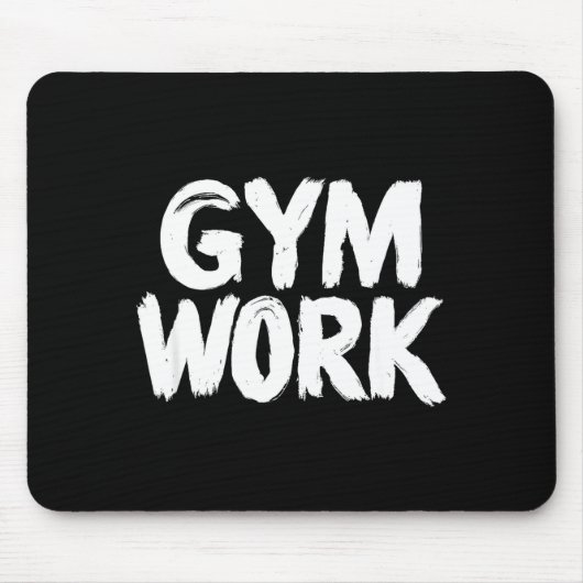 Tapis De Souris Gym Work Bodybuilding Fitness Workout (Devant)