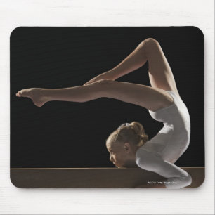 Tapis De Souris Gymnaste sur le faisceau d'équilibre