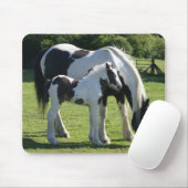 Tapis De Souris Gypsy Vanner Horse Mare et Foie (Avec souris)