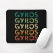 Tapis De Souris Gyros Grèce pied grec Malaka (Avec souris)