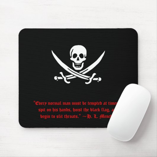 Tapis De Souris H.L. Mencken Pirate Mousepad (Avec souris)