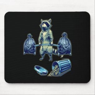 Tapis De Souris Habillement Raccoon Poids Bodybuilding Convient
