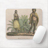 Tapis De Souris Habitants d'île de Pâques (Avec souris)