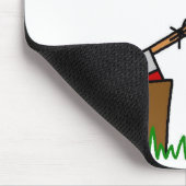 Tapis De Souris Hachage de Mousepad en bois (Coin)