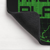Tapis De Souris Hack the Planet Green Globe Computer Hacker Design (Coin)