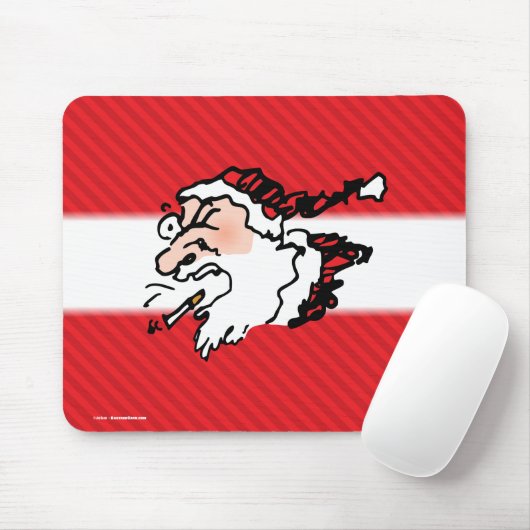 Tapis De Souris Hackin Père Noël Drôle Cartoon (Avec souris)