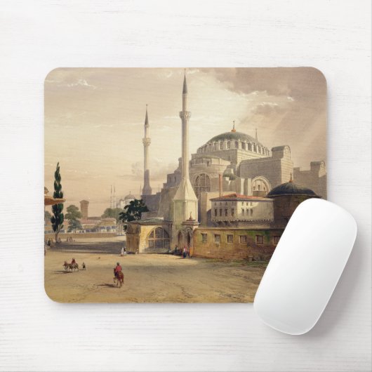Tapis De Souris Haghia Sophia, plat 17 : vue extérieure du mosq (Avec souris)