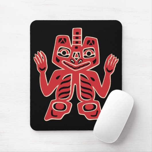 Tapis De Souris Haida Totem Design Mousepad (Avec souris)