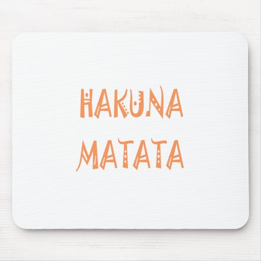 Tapis De Souris Hakuna Matata - Art Tribal Africain (Devant)