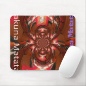 Tapis De Souris Hakuna Matata Halloween Masque Kaleidoscope Abstra (Avec souris)