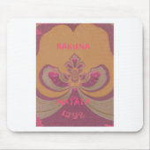 Tapis De Souris Hakuna Matata Joyeux Noël joli coeur design (Devant)