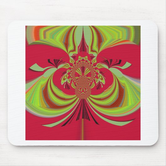 Tapis De Souris Hakuna Matata red yellow design (Devant)