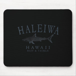 Tapis De Souris Haleiwa hawaii requin rétro ardoise art pêche