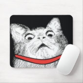 Tapis De Souris Halètement étonné de chat Meme - Mousepad (Avec souris)