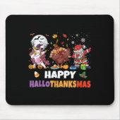 Tapis De Souris Hallothanksmas Shirt Kids Women Men Halloween Chri (Devant)
