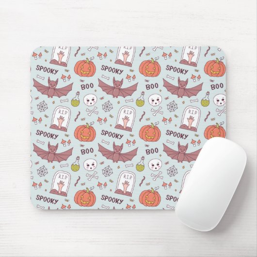 Tapis De Souris Halloween (Avec souris)