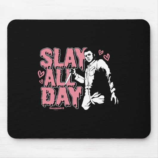 Tapis De Souris Halloween 2 Saint Valentin Michael Myers Tout Slay (Devant)