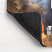 Tapis De Souris Halloween Anglais Foxhound Avec Citrouille (Coin)
