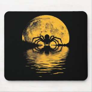 Tapis De Souris Halloween Araignée Pleine lune Effrayer Costume Éf
