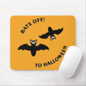 Tapis De Souris Halloween Bats Orange (Avec souris)